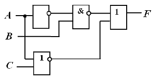 На входе логической схемы при f 1 возможна следующая комбинация сигналов а в с d